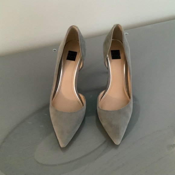 WHBM grey suede D’Orsay pumps - Picture 13 of 13